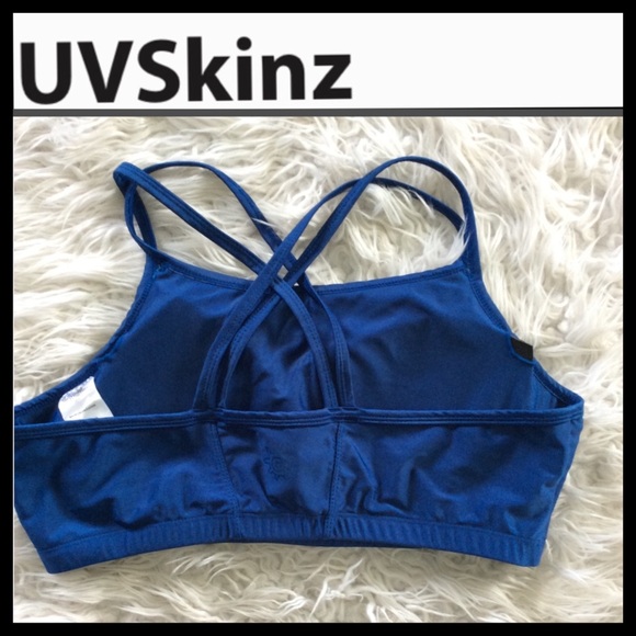 NWOT UV Skinz Women’s Crisscross Swim Bra - Picture 6 of 9